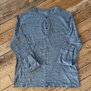 J. Crew Gray Heather Long-Sleeve Henley